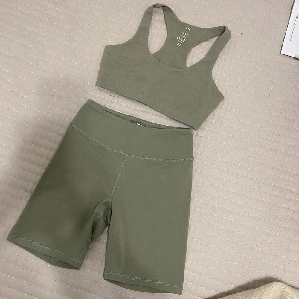 Mate the Label Organic Cotton Bike short set: Size M